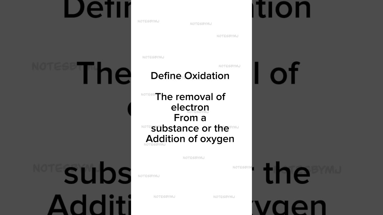 What Is Oxidation Types Of Reactions