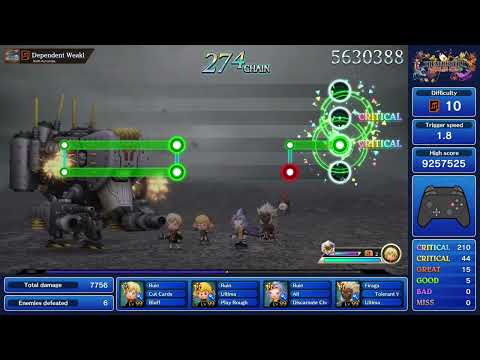 Theatrhythm Final Bar Line: Dependent Weakling [Ultimate, SSS, Perfect Chain]