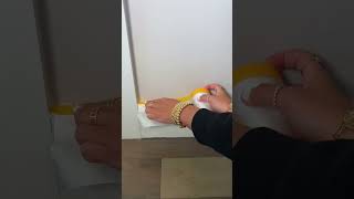 Painting Hacks - Roll on Painting Tape for easier cleanup
