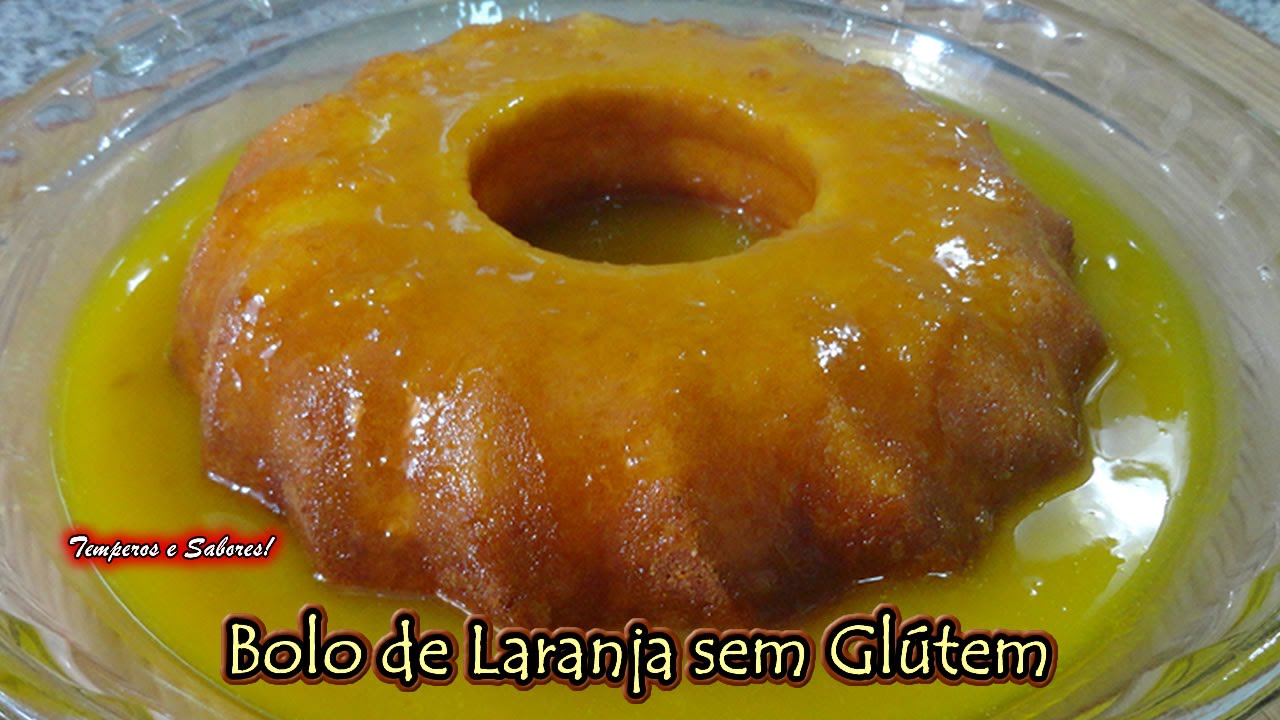 Bolo de Laranja sem Glútem receita fácil