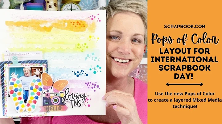 Scrapbook.com Pops of Color Mixed Media Techniques!