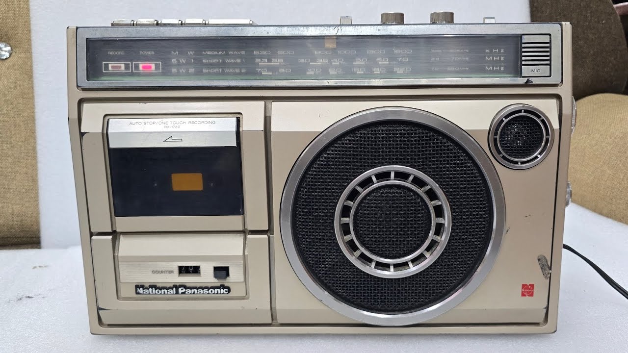 National Panasonic RX-1730 2 in one boombox Mo. 9427322171 - YouTube