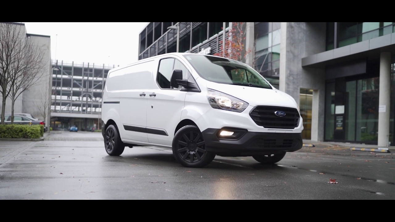 black ford transit custom