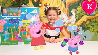 Свинка пеппа на детской площадке Набор игрушек Видео для детей Свинка пеппа на детской площадке Набор игрушек Видео для детей
