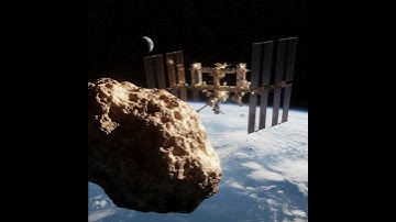 🚀 Asteroid Near Miss with the International Space Station | Ultra Realistic Space Encounter in 4K 🌍