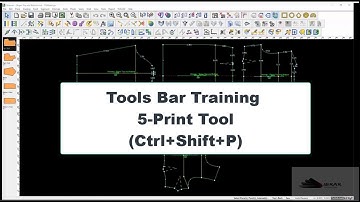 Working of TUKAdesign Tools Bar 5-Print Tool | TUKAcad Tools Bar Training |#tukacad #patternmaking