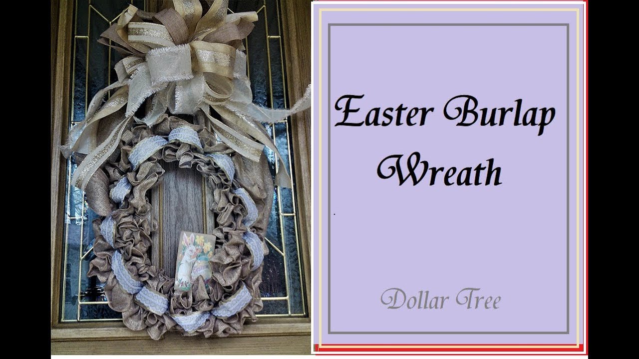DIY DOLLAR TREE EASTER SPRING WREATH 🐇 Easter Wreath Craft Project ...