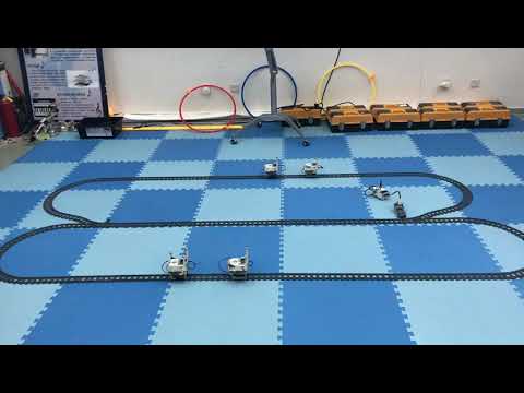 Multi-train formation demonstration based on Lego EV3