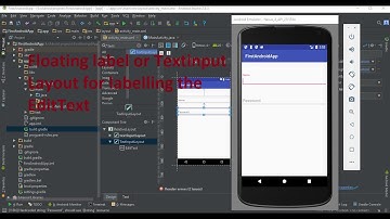 Floating label(text input layout) edit text in android,labels for edit text in android|Android share