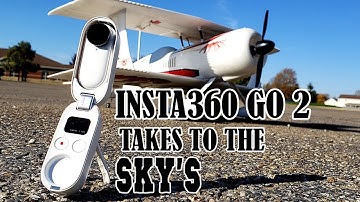 Insta360 GO 2 on a Mamba 10 acrobatic biplane
