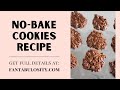 No Bake Cookies Recipe - Chocolate Oatmeal Peanut Butter Cookies