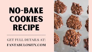 No Bake Cookies Recipe  Chocolate Oatmeal Peanut Butter Cookies