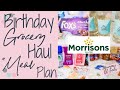 HUGE BIRTHDAY GROCERY HAUL & MEAL PLAN OCTOBER 2020 | WEEKLY MORRISON’S FOOD SHOP | MUMMY OF FOUR UK