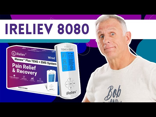 Premium TENS Unit + EMS Muscle Stimulator Pain Relief and Recovery System  by iReliev