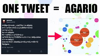 Coding Agario in One Tweet
