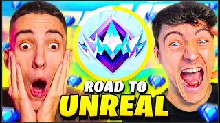 ESTO es MUY DIFICIL.. ROAD TO UNREAL con mi HERMANO | Fortnite RANKEDS