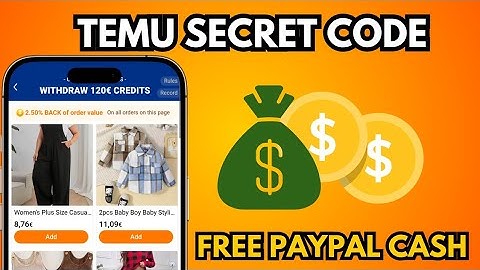 Secret Temu Code That Pays You Real Money (PayPal Cash!)