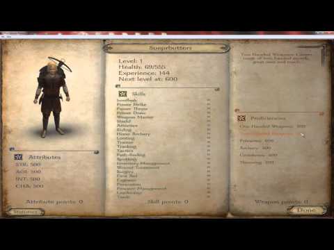 Mount and Blade Tutorial: Editing A Character's Stats