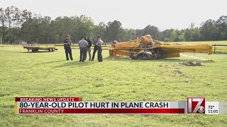 Pilot hurt in Franklin Co. plane crash; 3rd aircraft mishap in central NC in a week