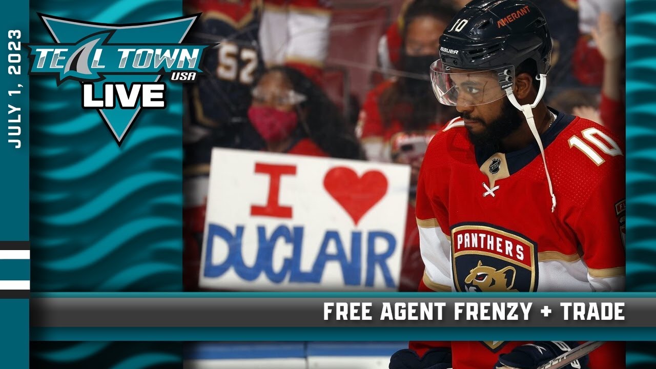 Free Agent Frenzy + Duclair Trade - 7/1/2023 - Teal Town USA Live