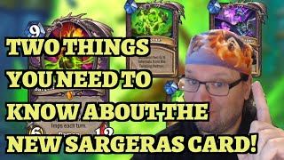 Two Things You NEED TO KNOW About Sargeras the Destroyer Titan Card - Hearthstone TITANS