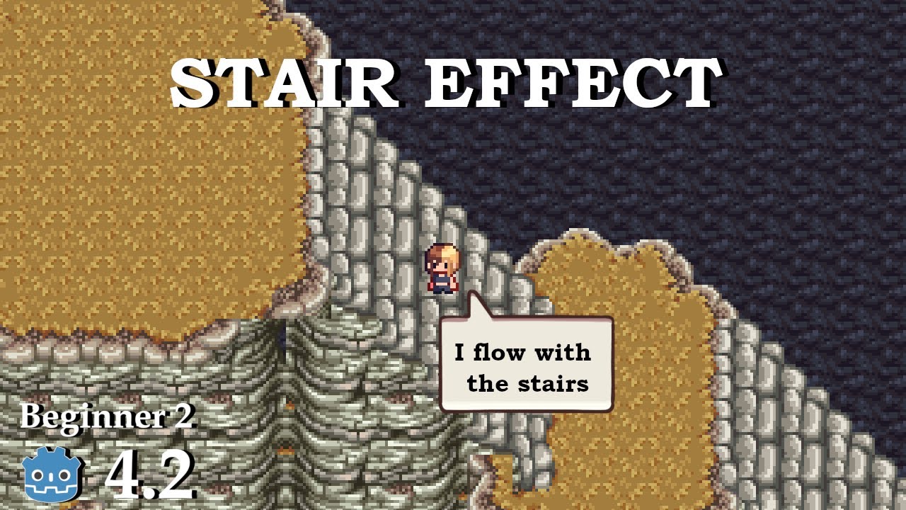 Handle stairs in top down - Learn Godot 4 2D - no talking - YouTube