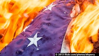 JCCC Collection:  Retiring Tattered & Faded USA Flags