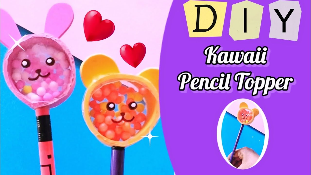 How to make Cute pencil topper Back to school craft ideas making