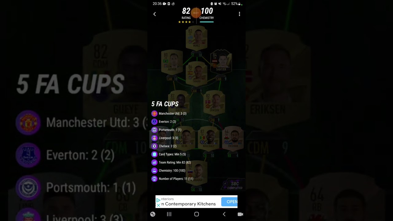 PETR ČECH 5 FA CUPS SBC SOLUTION
