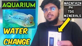 Flowerhorn fish water change | Flowerhorn fish tank water change | flowerhorn water change