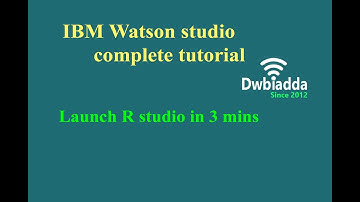 Launch R studion in 3 mins | IBM Watson studio tutorial
