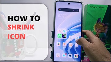 How To Shrink App Icon Size In Infinix Note 30 NFC/Note 30 Pro