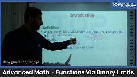 Function via Binary Limits | Advance Math | Entry Test Preparation | TopGrade.pk