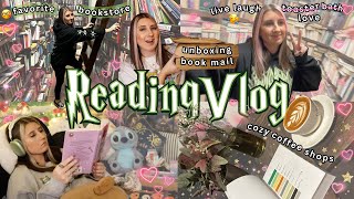 the best indie bookstore, unboxing book mail, reading 5 books, & the houston zoo 🦦 reading vlog 05