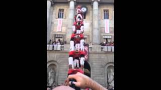 Orso Chiacchierone a Barcellona - Le torri umane in Piazza Sant Jaume