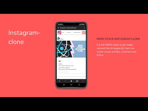 MERN Stack Instagram clone | React | Node js | Mongodb | Express