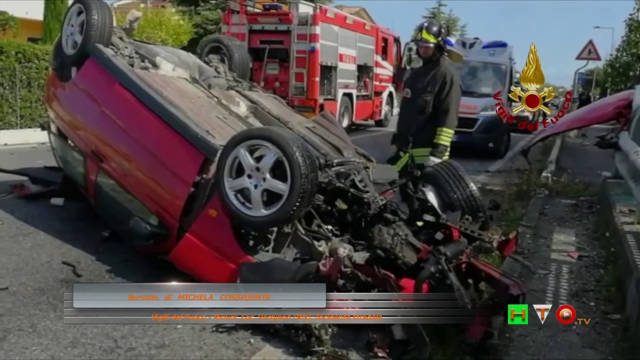 Vigili del Fuoco - Rimini, Incidente stradale - www.HTO.tv