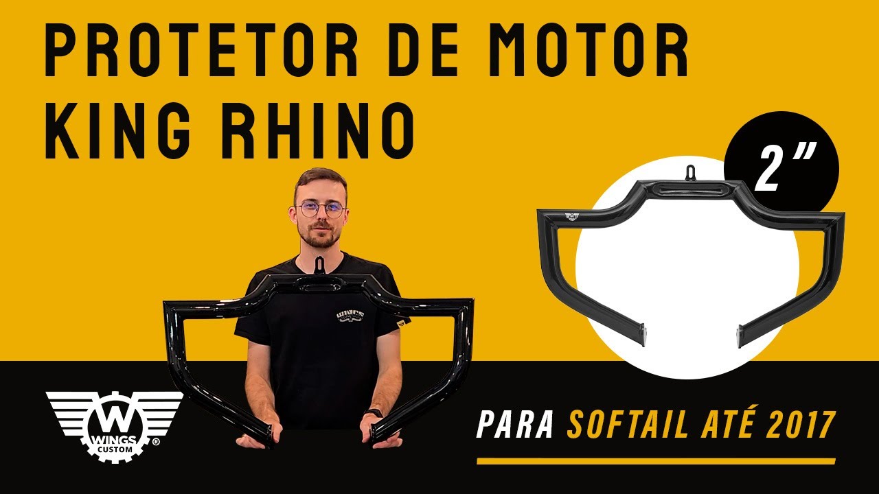 Review #4: Protetor de Motor King Rhino 2" Preto para Harley-Davidson Softail (modelos até 2017)