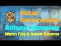 Italian Conversations for Beginners | Autumn Camping | Warm Fire &amp; Sweet S’mores｜English subtitles