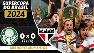 PALMEIRAS 0 (2) X (4) 0 SÃO PAULO | MELHORES MOMENTOS | SUPERCOPA DO BRASIL 2024 | ge.globo image