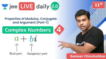 JEE: Complex Numbers L4 | Unacademy JEE | IIT JEE Maths | Sameer Chincholikar