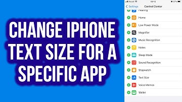 How to Change iPhone Text Size for a Specific App