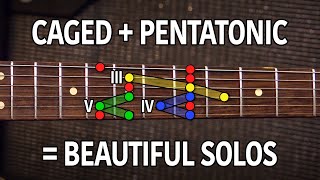 How To Use Basic CAGED To Solo Effortlessly Over Chord Changes  Lead Guitar Lesson