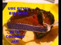 How to make ube royal bibingka with coconut jam toppingroyal bibingkailocano bibingka