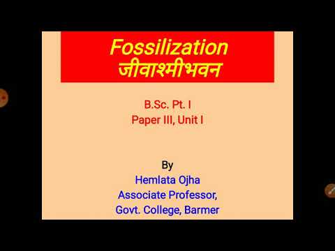 Fossilization ( जीवाश्मीभवन)