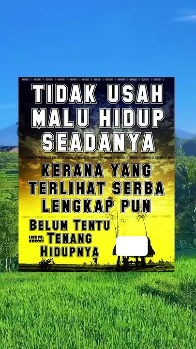 Download lagu tidak usah malu hidup seadanya #videoshort #quotes #motivation