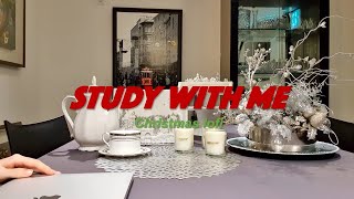 🎄 study with me | with Christmas Lofi beats (demongummies) 🎅 | real time