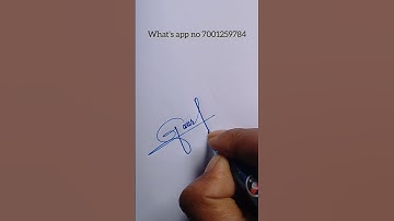 Sign your signature Gaurav #signature #handwriting #sign #art #youtubeshorts #viralreels #superwrite