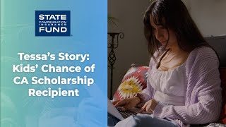 Tessa&#39;s Story - Kids&#39; Chance of CA Scholarship Recipient