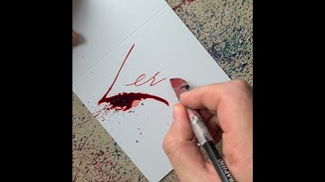 Splatter Calligraphy Name Request no.277